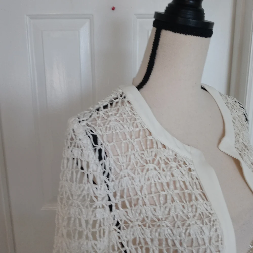 Milly Raffia Netting Cocktail Coat